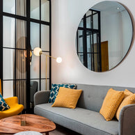 Espelho Decorativo Redondo 50cm – Elegância e Estilo para Sua Decoração de Ambientes