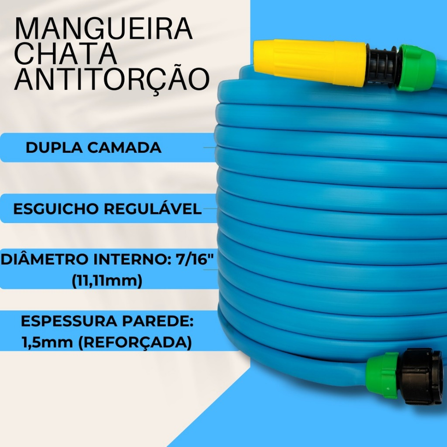 Mangueira de Jardim Anti-Torção e Anti-Dobras – Durabilidade e Facilidade para Cuidados no Seu Jardim!