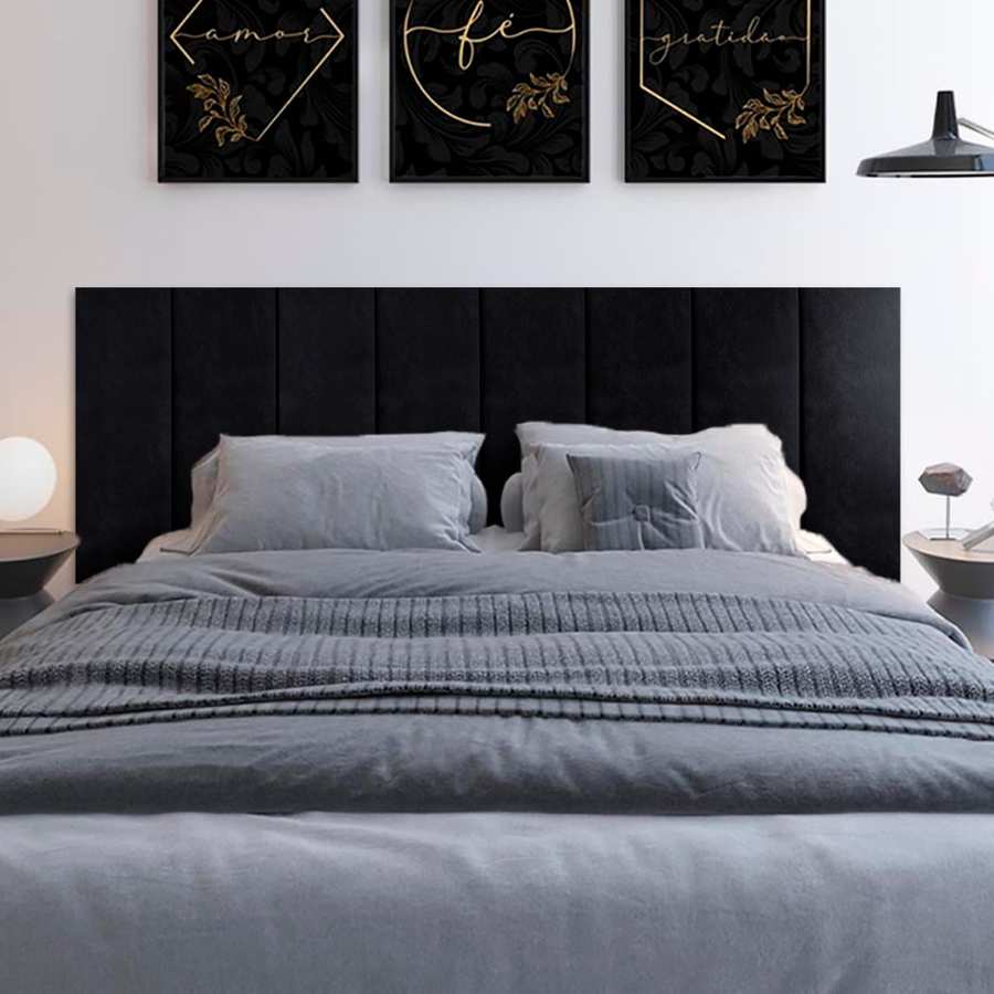 Cabeceira Estofada Autocolante Super King – Conforto, Estilo e Instalação Rápida para Dormir com Elegância