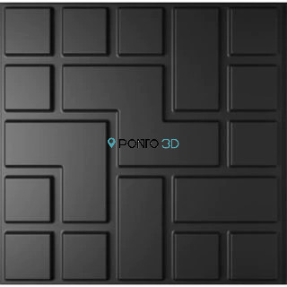 10 placas Decorativas para Parede 3D - 30x30cm Promoção - Vários Modelos disponíveis - Kit com 10 placas