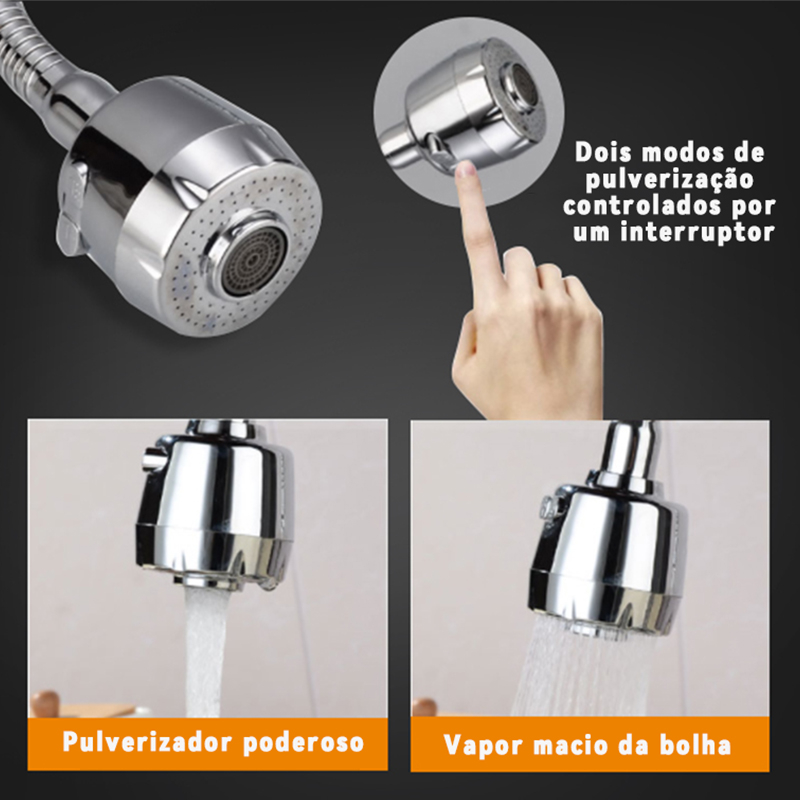 Torneira Gourmet de Parede Inox – Elegância e Praticidade para Quem Ama Cozinhar com Estilo