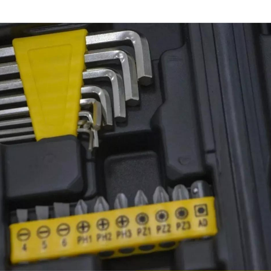 Kit de Ferramentas Profissional 200 Peças com Maleta – Praticidade, Resistência e Facilidade no Transporte para Obras e Manutenção