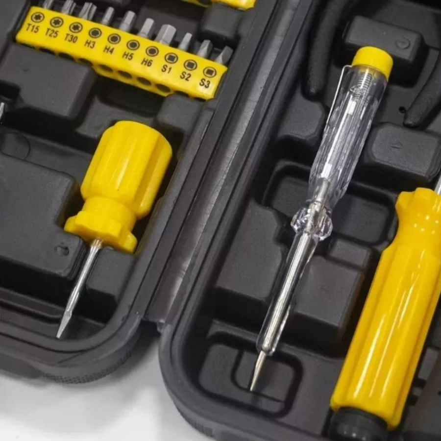 Kit de Ferramentas Profissional 200 Peças com Maleta – Praticidade, Resistência e Facilidade no Transporte para Obras e Manutenção