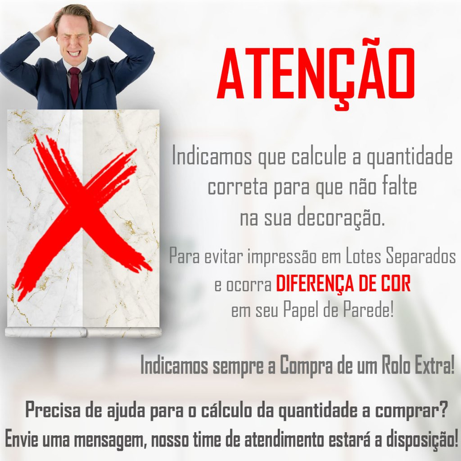 Papel de Parede Adesivo para Quarto Cozinha Sala Autocolante 10 Metros