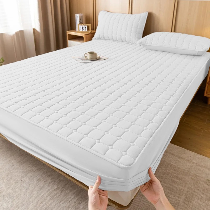 Protetor Impermeável Capa Colchão Matelada - Proteção Total para Cama Solteiro, Casal, Queen e King com Elástico | Conforto e Durabilidade para Seu Dormir