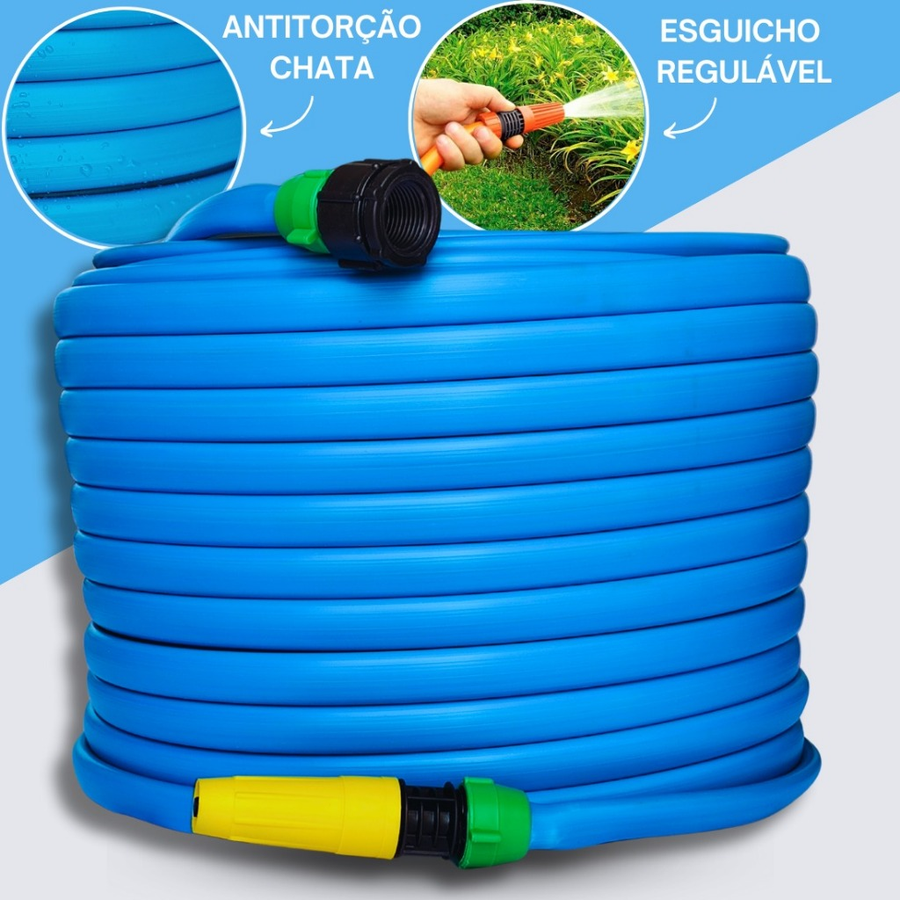 Mangueira de Jardim Anti-Torção e Anti-Dobras – Durabilidade e Facilidade para Cuidados no Seu Jardim!