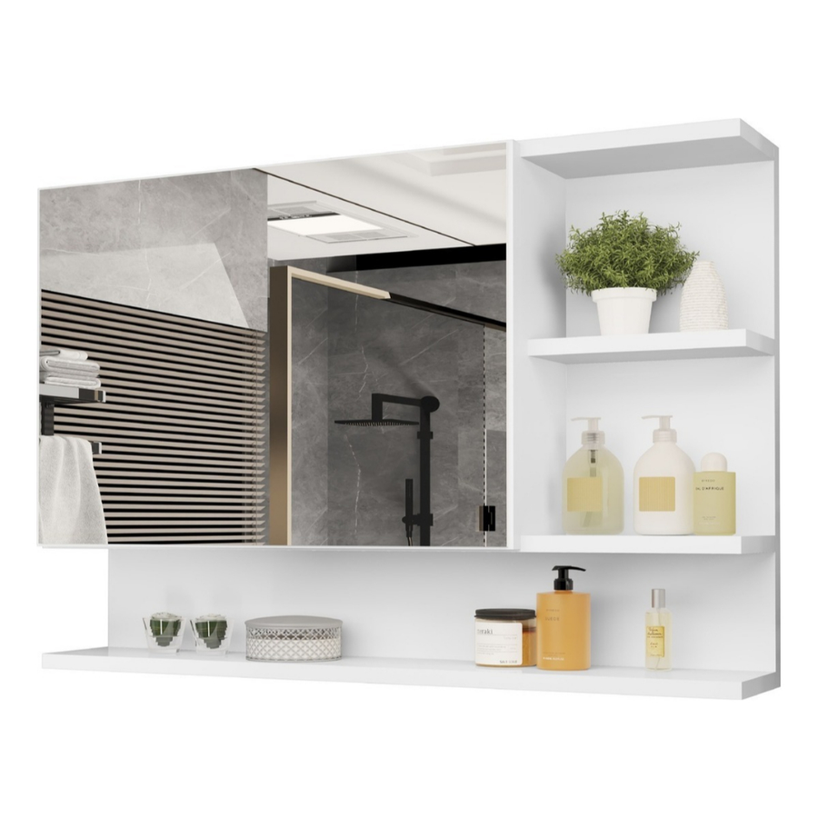 Armário Espelheira com Porta Cleópatra - Organize e Embeleze Seu Espaço! Disponível em Várias Cores