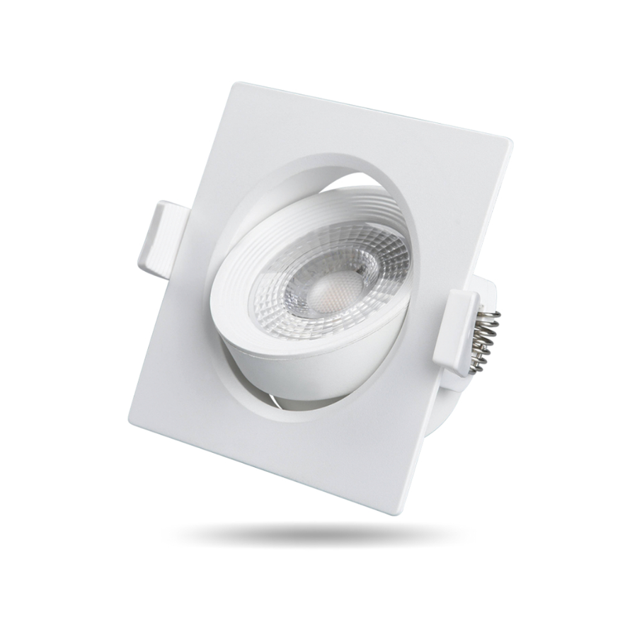 Kit 1, 3 ou 5 Luminária Teto Spot Led 10w Embutir Direcionável Bivolt Branco Frio 6500K Quente 3000K