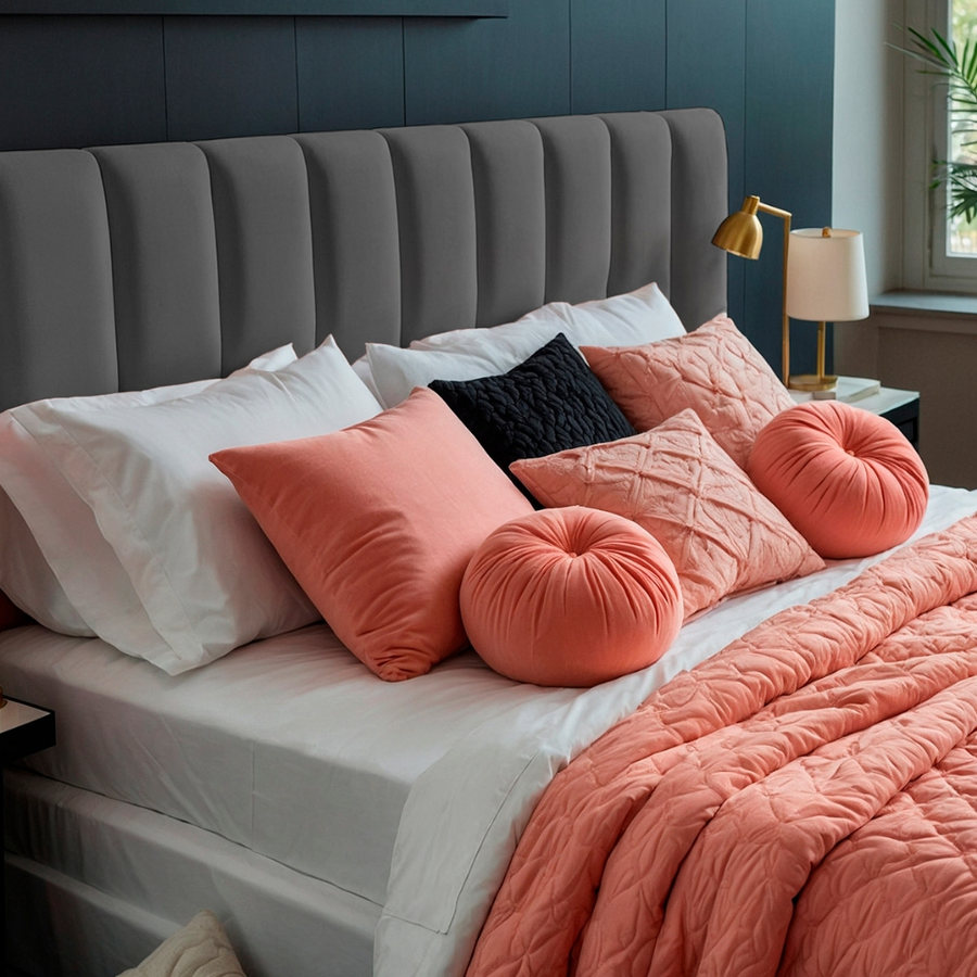 Cabeceira Estofada Autocolante Super King – Conforto, Estilo e Instalação Rápida para Dormir com Elegância
