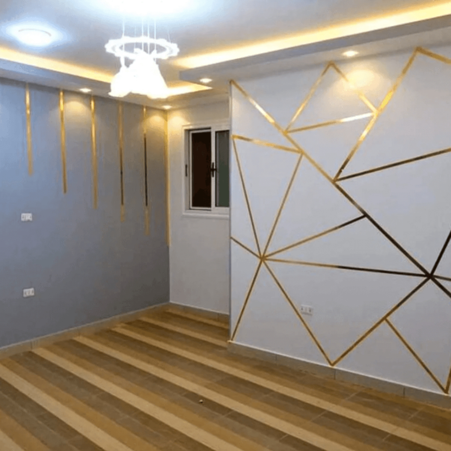 Fita Adesiva Dourada Lisa 10M – Toque de Luxo para Parede, Teto e Decoração Criativa em Ambientes Sofisticados