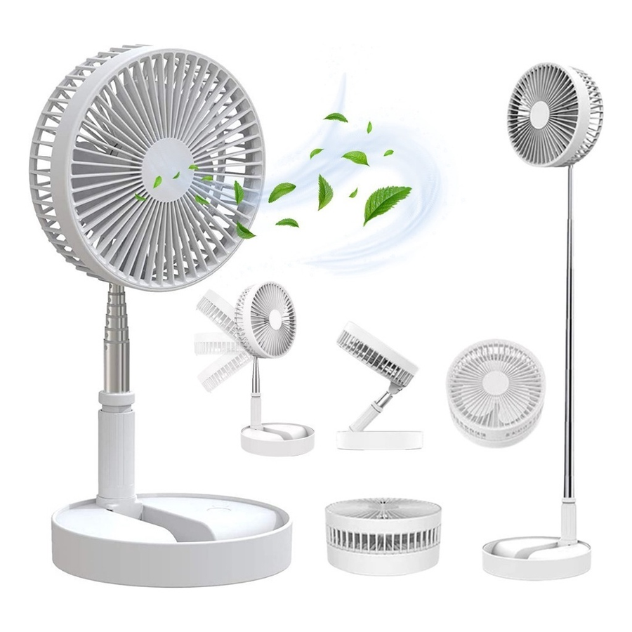 Ventilador de Mesa Portátil USB Recarregável – Frescor Instantâneo e Praticidade em Qualquer Lugar!