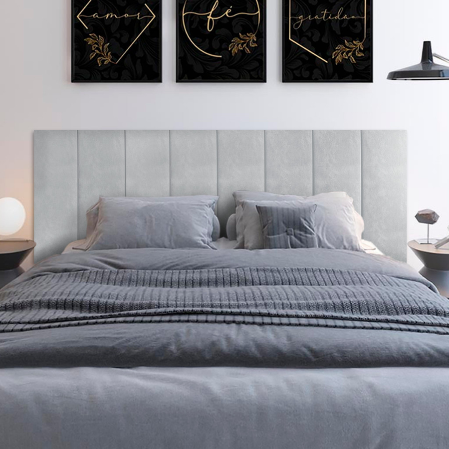 Cabeceira Estofada Autocolante Super King – Conforto, Estilo e Instalação Rápida para Dormir com Elegância
