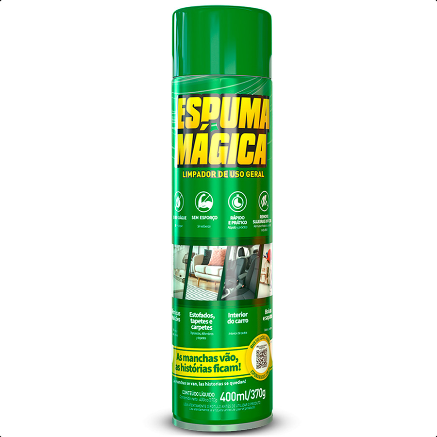 Espuma Mágica Proauto 400ml - Limpeza a Seco para Uso Geral - Praticidade e Eficiência em Cada Aplicação